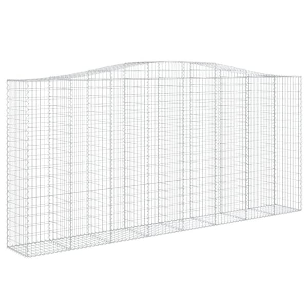 vidaXL Kaarevat kivikorit 10 kpl 400x50x180/200 cm galvanoitu rauta