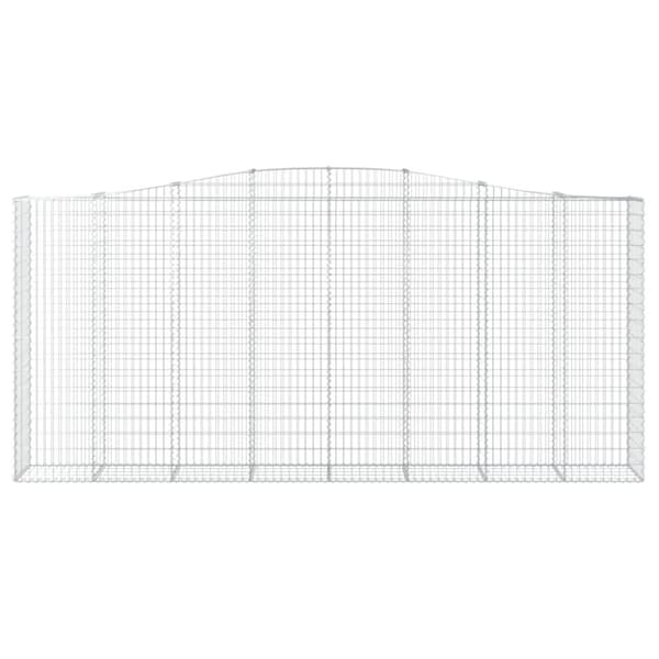 vidaXL Kaarevat kivikorit 10 kpl 400x50x180/200 cm galvanoitu rauta