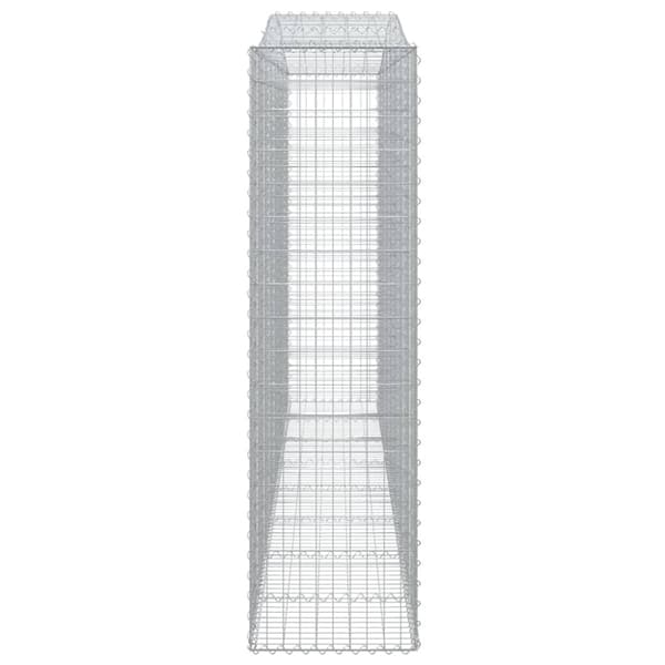 vidaXL Kaarevat kivikorit 10 kpl 400x50x180/200 cm galvanoitu rauta