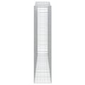Miniatyrbillede 5 af 6: vidaXL buede gabionkurve 3 stk. 400x50x220/240 cm galvaniseret jern