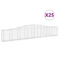 Pikkukuva 2 / 6: vidaXL Kaarevat kivikorit 25 kpl 400x30x60/80 cm galvanoitu rauta