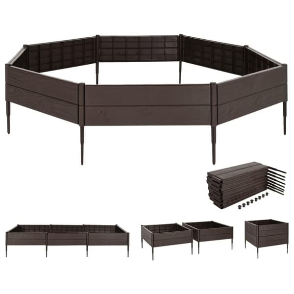 vidaXL højbed 120x120x20 cm polypropylen