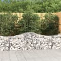 Miniatyrbillede 1 af 6: vidaXL buede gabionkurve 30 stk. 200x50x60/80 cm galvaniseret jern