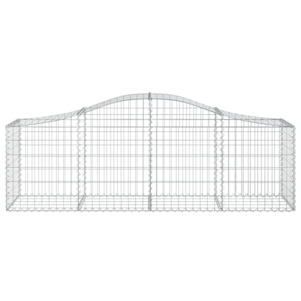vidaXL Kaarevat kivikorit 15 kpl 200x50x60/80 cm galvanoitu rauta