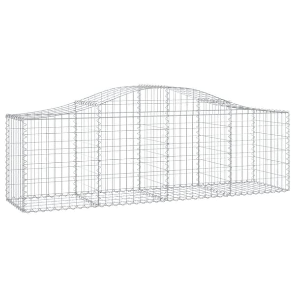 vidaXL Kaarevat kivikorit 13 kpl 200x50x60/80 cm galvanoitu rauta