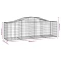 Miniatyrbillede 6 af 6: vidaXL buede gabionkurve 11 stk. 200x50x60/80 cm galvaniseret jern