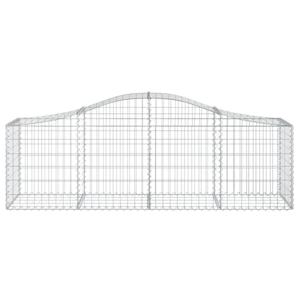 vidaXL Kaarevat kivikorit 12 kpl 200x50x60/80 cm galvanoitu rauta
