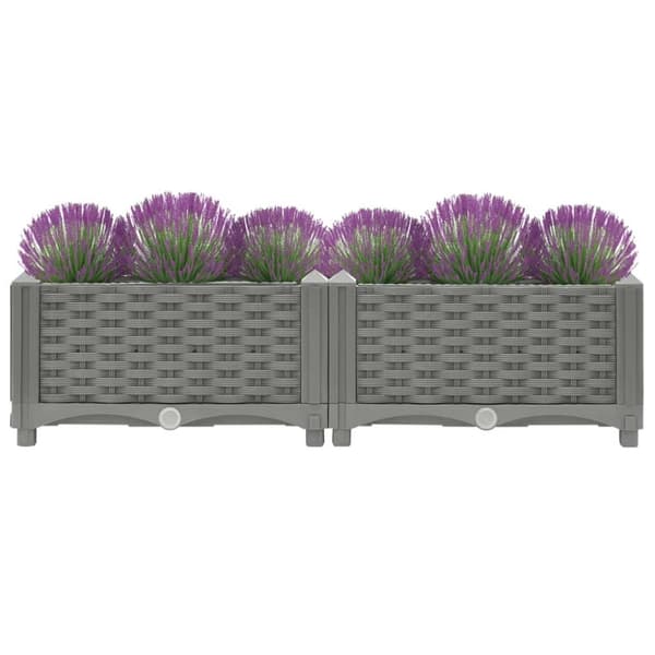 vidaXL højbed 80x40x23 cm polypropylen
