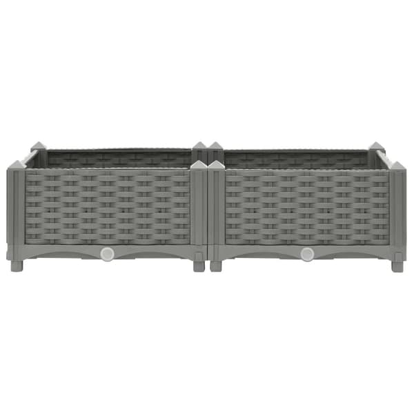 vidaXL højbed 80x40x23 cm polypropylen