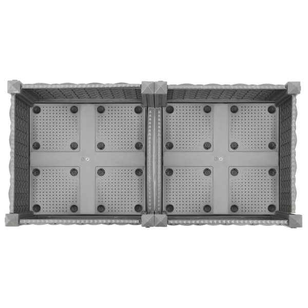 vidaXL højbed 80x40x23 cm polypropylen
