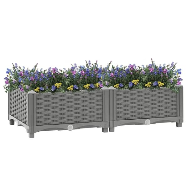 vidaXL højbed 80x40x23 cm polypropylen