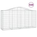 Pikkukuva 2 / 6: vidaXL Kaarevat kivikorit 30 kpl 200x50x100/120 cm galvanoitu rauta