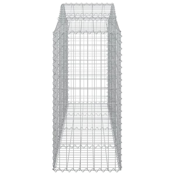 vidaXL Kaarevat kivikorit 8 kpl 200x50x100/120 cm galvanoitu rauta