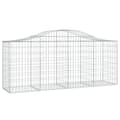 Miniatyrbillede 3 af 6: vidaXL buede gabionkurve 40 stk. 200x50x80/100 cm galvaniseret jern