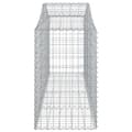 Miniatyrbillede 5 af 6: vidaXL buede gabionkurve 40 stk. 200x50x80/100 cm galvaniseret jern