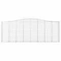 Miniatyrbillede 4 af 6: vidaXL buede gabionkurve 9 stk. 400x50x140/160 cm galvaniseret jern
