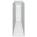 Miniatyrbillede 5 af 6: vidaXL buede gabionkurve 9 stk. 400x50x140/160 cm galvaniseret jern