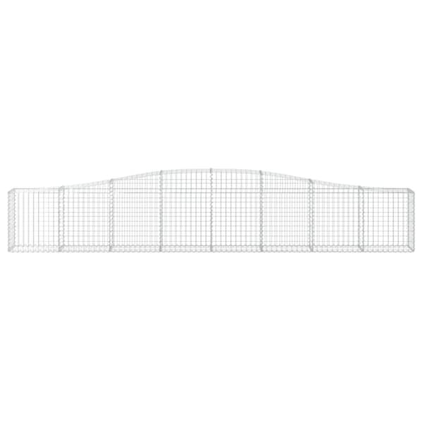 vidaXL Kaarevat kivikorit 20 kpl 400x30x60/80 cm galvanoitu rauta