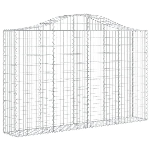 vidaXL Kaarevat kivikorit 18 kpl 200x30x120/140 cm galvanoitu rauta