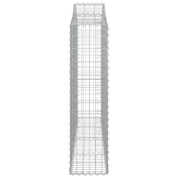 vidaXL Kaarevat kivikorit 18 kpl 200x30x120/140 cm galvanoitu rauta