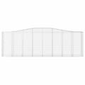 Miniatyrbillede 4 af 6: vidaXL buede gabionkurve 5 stk. 400x50x120/140 cm galvaniseret jern