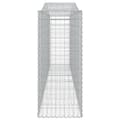 Miniatyrbillede 5 af 6: vidaXL buede gabionkurve 5 stk. 400x50x120/140 cm galvaniseret jern