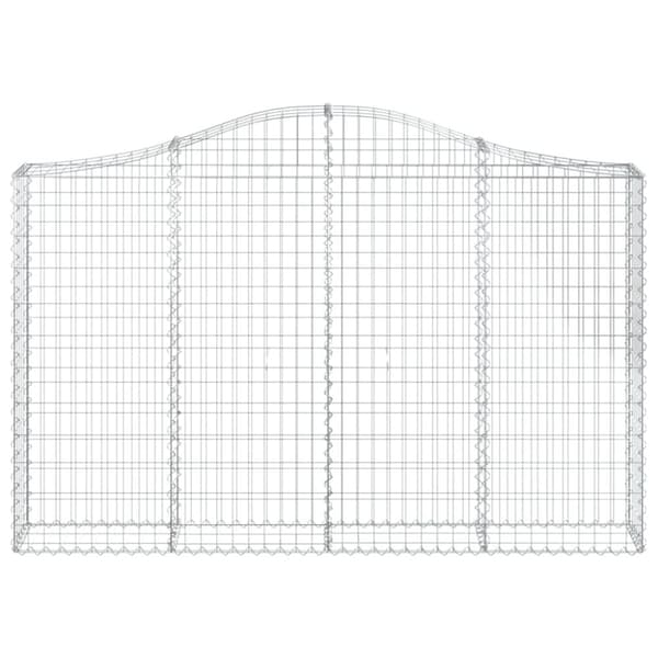 vidaXL Kaarevat kivikorit 15 kpl 200x30x120/140 cm galvanoitu rauta
