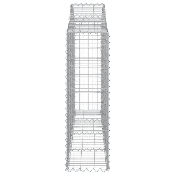 vidaXL Kaarevat kivikorit 40 kpl 200x30x100/120 cm galvanoitu rauta
