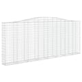 Pikkukuva 3 / 6: vidaXL Kaarevat kivikorit 4 kpl 400x30x160/180 cm galvanoitu rauta