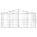 Miniatyrbillede 4 af 6: vidaXL buede gabionkurve 50 stk. 200x30x80/100 cm galvaniseret jern