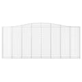 Miniatyrbillede 4 af 6: vidaXL buede gabionkurve 7 stk. 400x30x160/180 cm galvaniseret jern