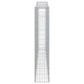 Miniatyrbillede 5 af 6: vidaXL buede gabionkurve 7 stk. 400x30x160/180 cm galvaniseret jern