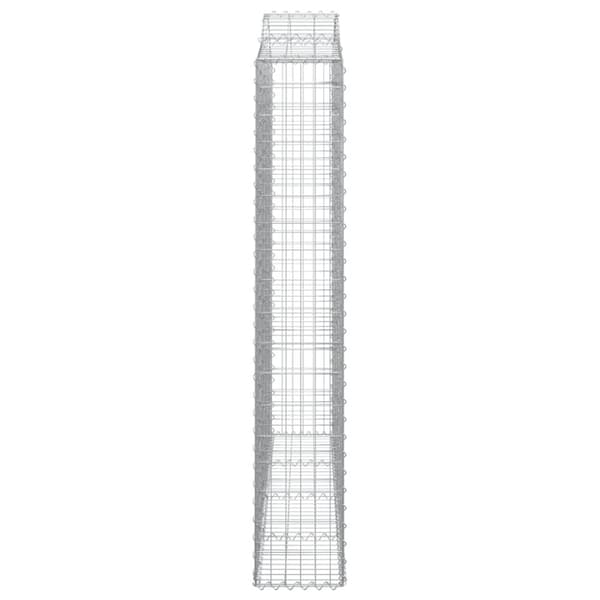 vidaXL Kaarevat kivikorit 11 kpl 200x30x180/200 cm galvanoitu rauta