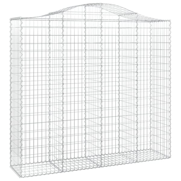 vidaXL Kaarevat kivikorit 7 kpl 200x50x180/200 cm galvanoitu rauta