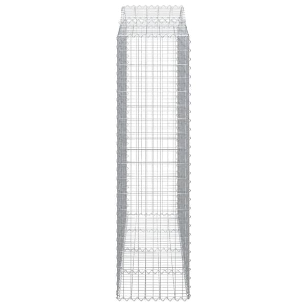 vidaXL Kaarevat kivikorit 7 kpl 200x50x180/200 cm galvanoitu rauta