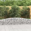 Pikkukuva 1 / 6: vidaXL Kaarevat kivikorit 4 kpl 400x30x40/60 cm galvanoitu rauta