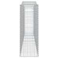 Miniatyrbillede 5 af 6: vidaXL buede gabionkurve 7 stk. 400x50x140/160 cm galvaniseret jern