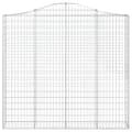 Pikkukuva 4 / 6: vidaXL Kaarevat kivikorit 4 kpl 200x30x180/200 cm galvanoitu rauta