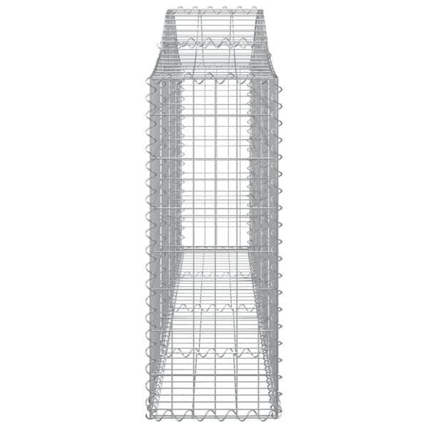 vidaXL Kaarevat kivikorit 5 kpl 200x30x80/100 cm galvanoitu rauta