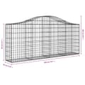 Pikkukuva 6 / 6: vidaXL Kaarevat kivikorit 5 kpl 200x30x80/100 cm galvanoitu rauta