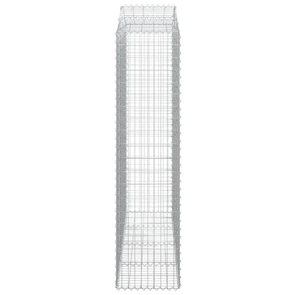 vidaXL Kaarevat kivikorit 6 kpl 200x50x200/220 cm galvanoitu rauta