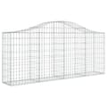 Pikkukuva 3 / 6: vidaXL Kaarevat kivikorit 40 kpl 200x30x80/100 cm galvanoitu rauta