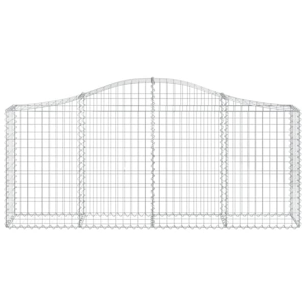 vidaXL Kaarevat kivikorit 40 kpl 200x30x80/100 cm galvanoitu rauta