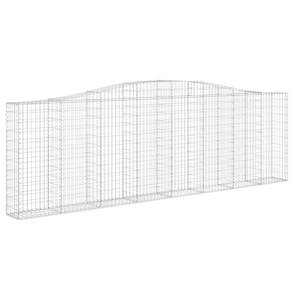 vidaXL Kaarevat kivikorit 15 kpl 400x30x120/140 cm galvanoitu rauta