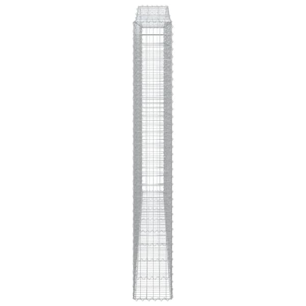 vidaXL Kaarevat kivikorit 3 kpl 400x30x220/240 cm galvanoitu rauta