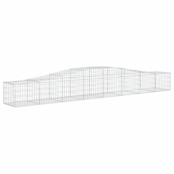 vidaXL Kaarevat kivikorit 9 kpl 400x50x40/60 cm galvanoitu rauta