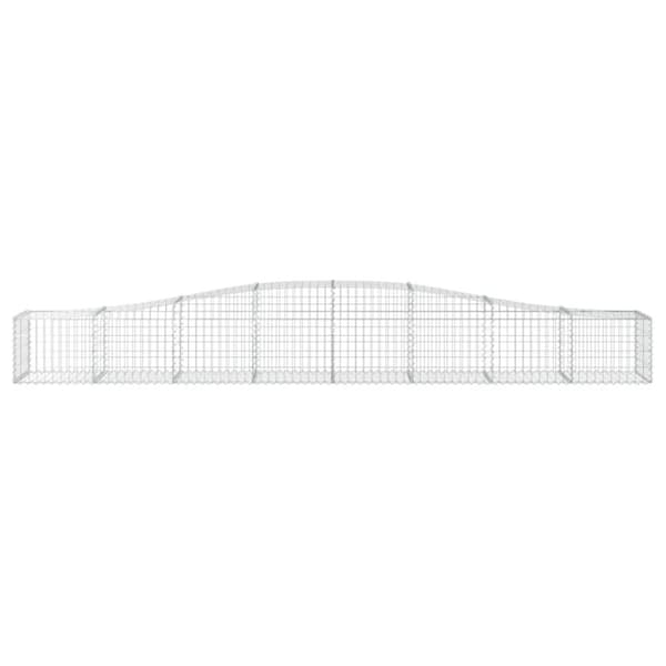 vidaXL Kaarevat kivikorit 9 kpl 400x50x40/60 cm galvanoitu rauta