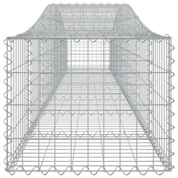vidaXL Kaarevat kivikorit 9 kpl 400x50x40/60 cm galvanoitu rauta
