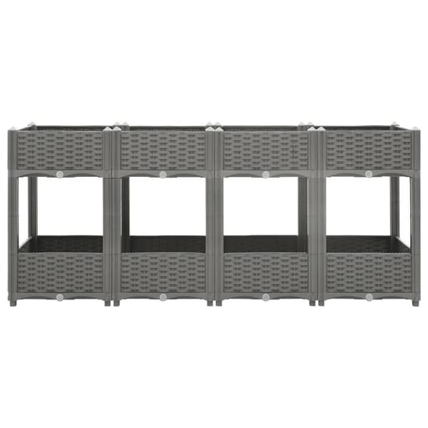 vidaXL højbed 160x40x71 cm polypropylen