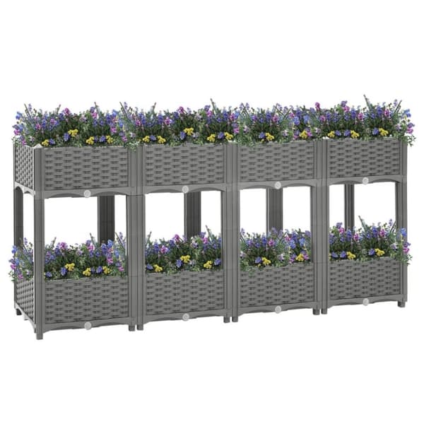 vidaXL højbed 160x40x71 cm polypropylen